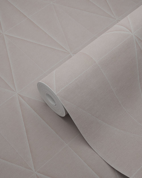 Origin Wallcoverings eco-texture vliesbehang origami motief zacht roze - 0,53 x 10,05 m - 347856 - vtwonen shop