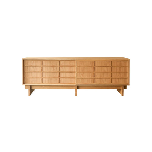 Tikamoon Eikenhouten dressoir 200 cm - Naturel - vtwonen shop