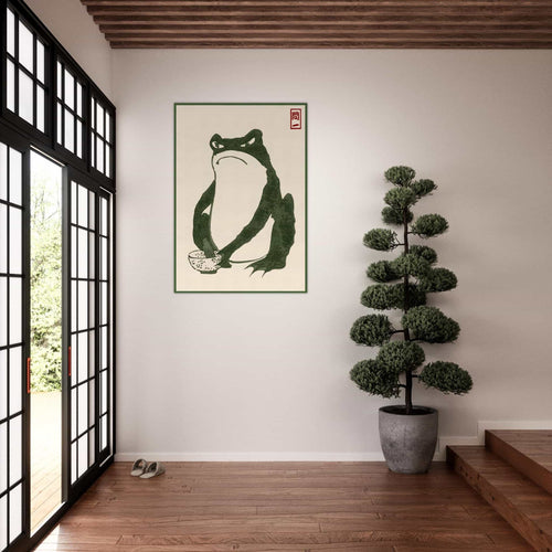 Artfulprints  Hoji frog   poster A4 21x29.7 cm - vtwonen shop