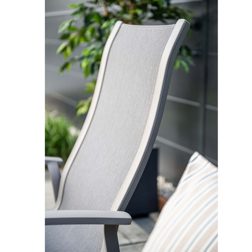 Garden Impressions Tuinset Hilly 5-delig taupe - Tulli tuintafel 180x115 cm