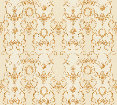 A.S. Création behang barokprint goud en beige - 53 cm x 10,05 m - AS-343925 - vtwonen shop