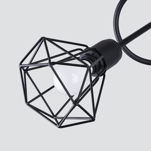 Sollux Lighting Kroonluchter ARTEMIS 3S zwart - 48x48x28,5cm