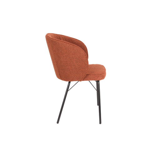 Housecraft Living Joa Eetkamerstoelen Bouclé Terra - Set van 2 - vtwonen shop