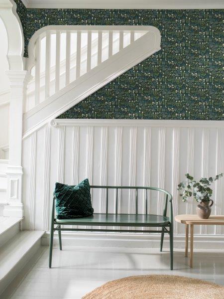 Borastapeter behang bloemen zwart - 53 cm x 10.05 m - 660419 - vtwonen shop