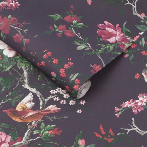 Graham & Brown Vliesbehang - Venetian Deep Plum - 10mx52cm - vtwonen shop