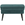 WOOOD hocker Rocco - Velvet - Teal - 47x77x51