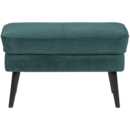 WOOOD hocker Rocco - Velvet - Teal - 47x77x51 - vtwonen shop