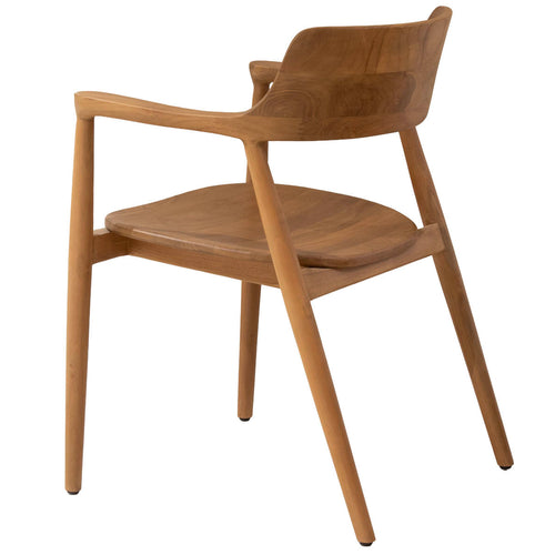 DÉJA Living Tuinstoel Luca - Naturel Hout - Set van 2