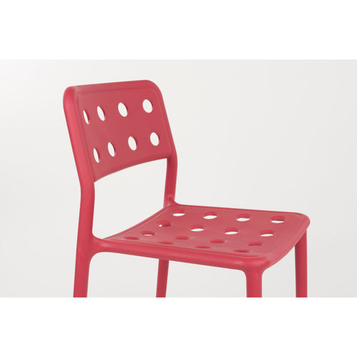 Housecraft Living Serra Tuinstoel/ Eetkamerstoelen Kunststof Rood - Set van 4 - vtwonen shop