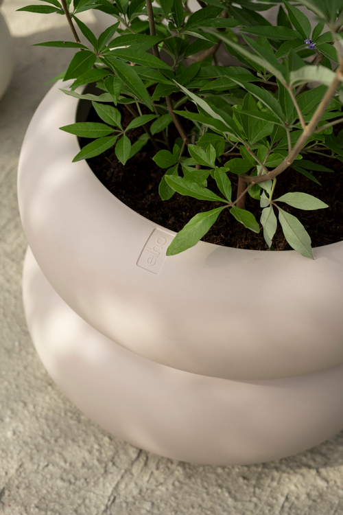 elho amber roll low 43 balanced beige | Bloempot |Premium statementdesign