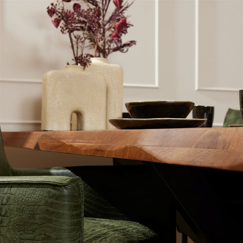 StarFurn Eettafel Boston - Rechthoek Naturel Mangohout - 240x100x76cm - vtwonen shop