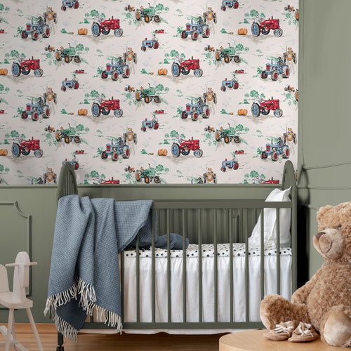 Cath Kidston Vliesbehang - Tractor Multi - vtwonen shop