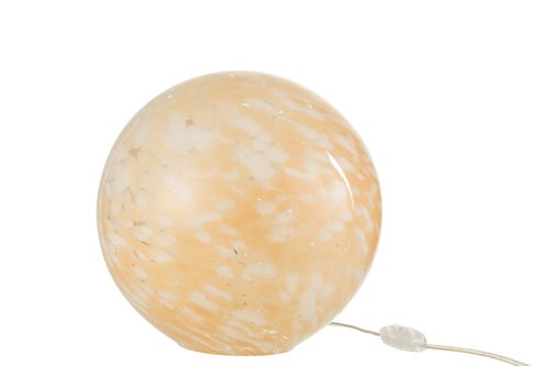 J-Line lamp Melissa Rond - glas - beige - large - vtwonen shop