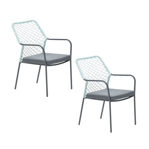 Garden Impressions tuinstoel Ross soft groen - 2 stuks