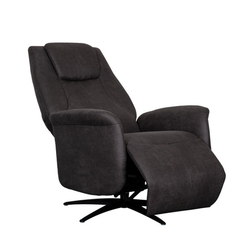 LABEL51 Fauteuil Stockholm Elektrisch - Antraciet Stof - Draaibaar - vtwonen shop