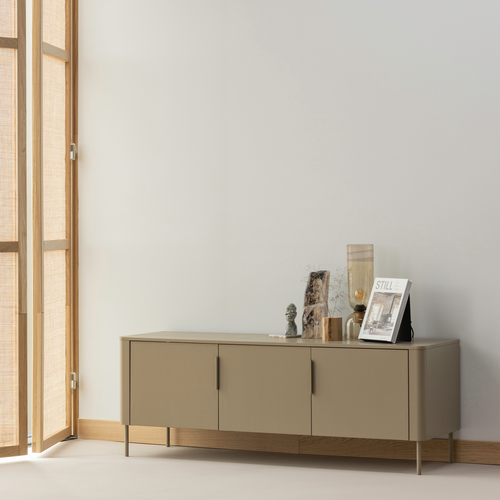 WOOOD tv meubel Gunnar - Grenenhout - Mud/Bruin - 56x154x44