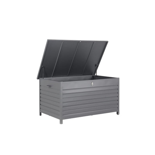 Cambridge kussenbox - aluminium - 155x97xH82,5 cm - carbon black - vtwonen shop