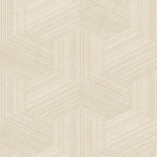 Origin Wallcoverings eco-texture vliesbehang grafisch 3D motief lichtbeige - 50 x 900 cm - 347941 - vtwonen shop