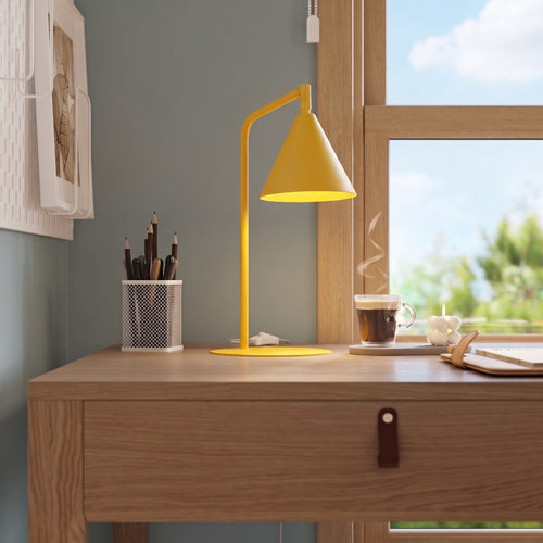 Sollux Lighting Tafellamp NOX geel - 18x18x35cm