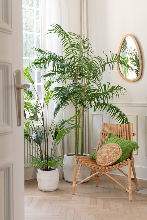 J-Line spiegel Paille - jute/glas - naturel - medium - 46 x 70 cm - vtwonen shop