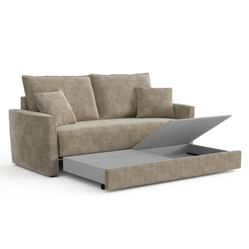 Sia Home - Slaapbank LUXO - zacht aanvoelende geweven stof mol 180cm