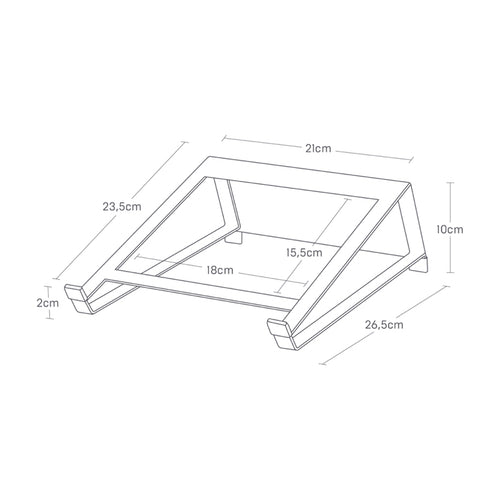 Yamazaki Tablet & Laptop Standaard - Tower - Wit - vtwonen shop