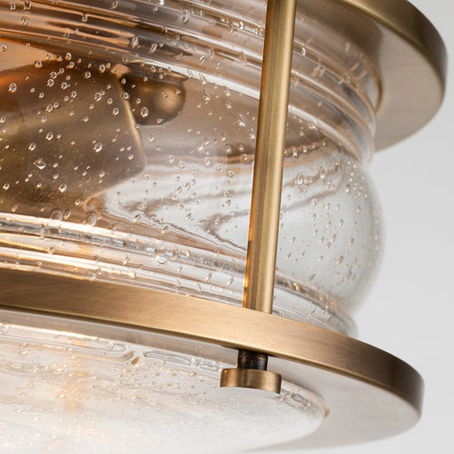 Elstead Kichler Ashland Badkamer Plafondlamp Natuurlijk Messing, IP44