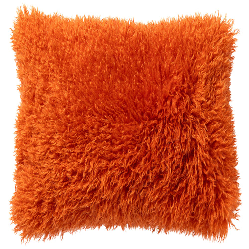 IBBY - sierkussen 45x45 cm - gerecycled - fluffy - Apricot Orange - oranje