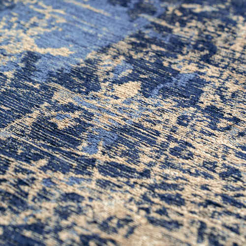 Louis De Poortere binnen & buiten machinewasbaar vloerkleed Mad Men Cracks van 70% gerecycled PET - blauw - 140x200cm