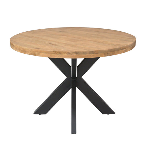 Starfurn Eettafel Dakota - Rond Naturel Hout - Ø120x76cm