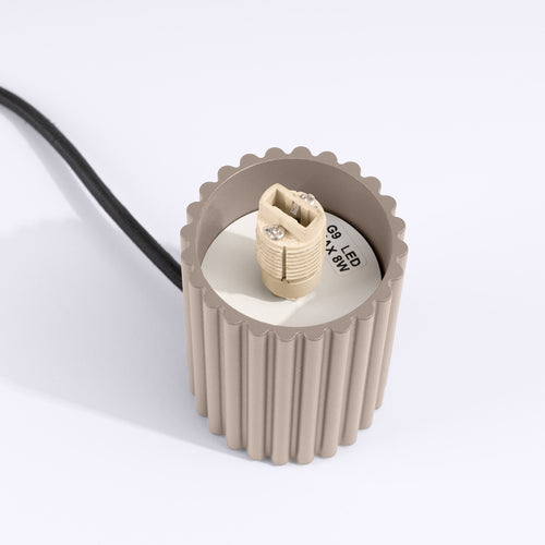 Sollux Lighting Tafellamp HALO taupe - 12x12x19cm