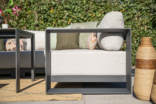Levanto hoek loungeset - 6 persoons - hoge tafel - aluminium