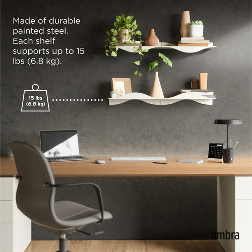 Umbra Surf wandplanken, set van 2 - vtwonen shop