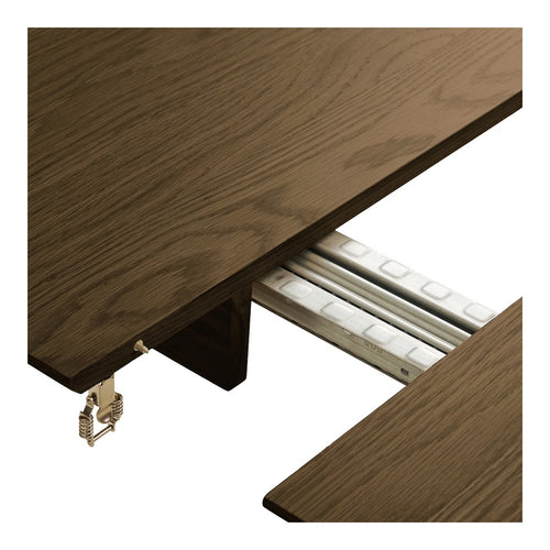 Artichok Loet uitschuifbare houten eettafel gerookt eiken - 200 tot 300cm x 100cm