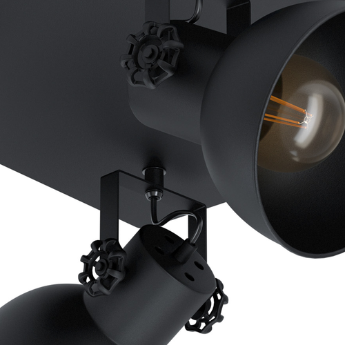 EGLO spot Barnstaple 1 - e27 - 45 cm - zwart - vtwonen shop