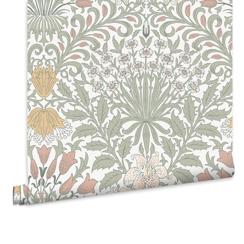 William Morris at Home Vliesbehang - Garden Soft Sage