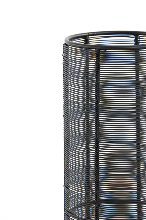Light & Living tafellamp LEZUZA  - 13.5x13.5x49.5cm - zwart