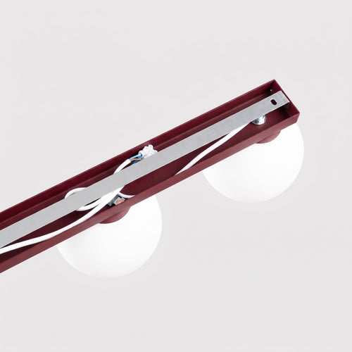 Sollux Lighting Plafondlamp YOLI 6 bordeaux - 120x12x14,5cm