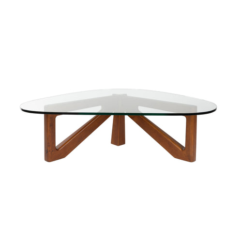 Dutchbone Norwin Salontafel Hout/ Glas - Naturel