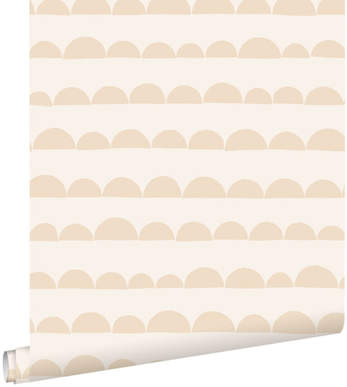 ESTAhome behang grafisch motief beige - 50 x 900 cm - 139728 - vtwonen shop