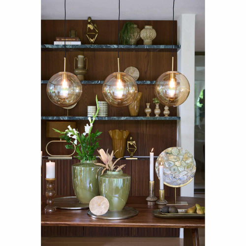 Light & Living hanglamp Medina - oranje - 120x30x30cm