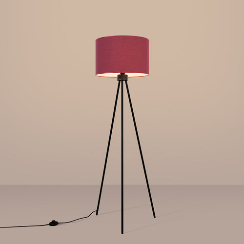 Sollux Lighting Vloerlamp NEVIA bordeaux - 40x40x135cm