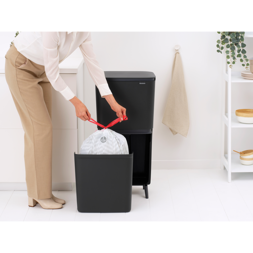 Brabantia SortUp Recycle Prullenbak Hi, 20+25 liter - Dark Grey