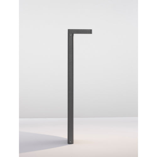 Merano Alberta Tuinpaal antraciet aluminium, helder glas LED 8W 560Lm 3000K IP65