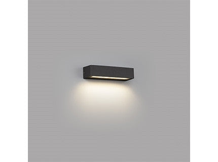 Faro LAKO - Geïntegreerde LED-downlighter buitenwandlamp grijs, 3000K, IP65
