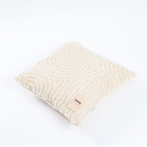 HOME DELUXE Getufte kussenhoes JARA Geometrisch - Crème