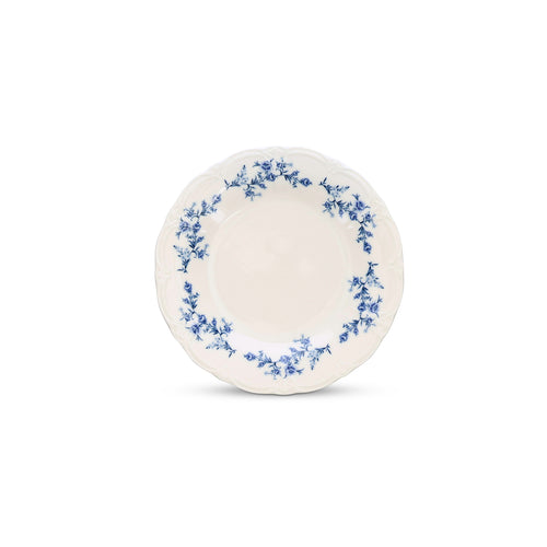 Bonbistro - Plat bord 21cm blue flower Retro - Set van 6 - vtwonen shop