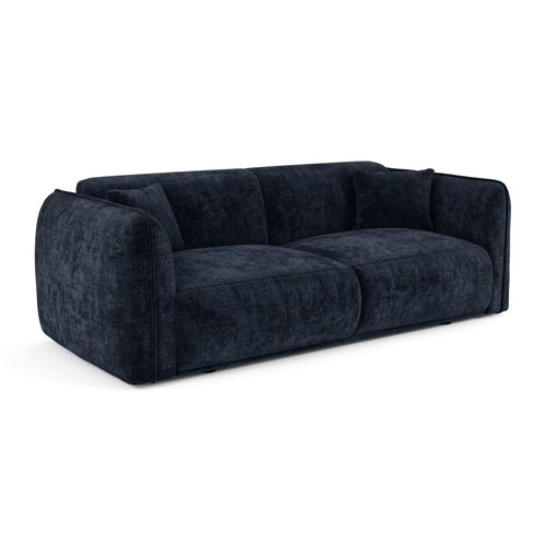 Premium Interiors - Bank LUSH - fluweel met motieven middernachtblauw 205cm