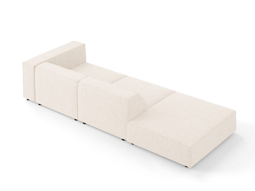 Cosmopolitan Design linker bank Arendal 4-zits, chenille, lichtbeige - 102x262x70cm