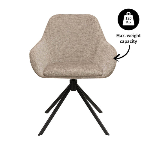 Kick draaistoel Jule - Beige